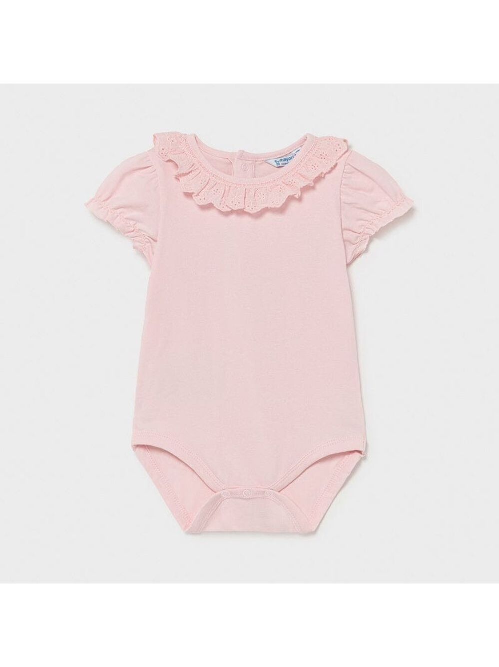 Mayoral Soft Pink Ruffle Bodysuit
